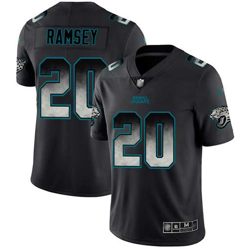 Nike Jacksonville Jaguars #20 Jalen Ramsey Black Men Stitched NFL Vapor Untouchable Limited Smoke Fashion Jersey->jacksonville jaguars->NFL Jersey